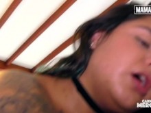 Chubby Latina Xiomara Soto Jumps Hard On Cock In Front Of Camera - CARNE DEL MERCADO