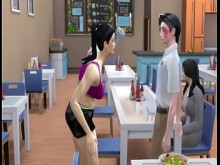 La venganza del matón de Sims Porno sale mal